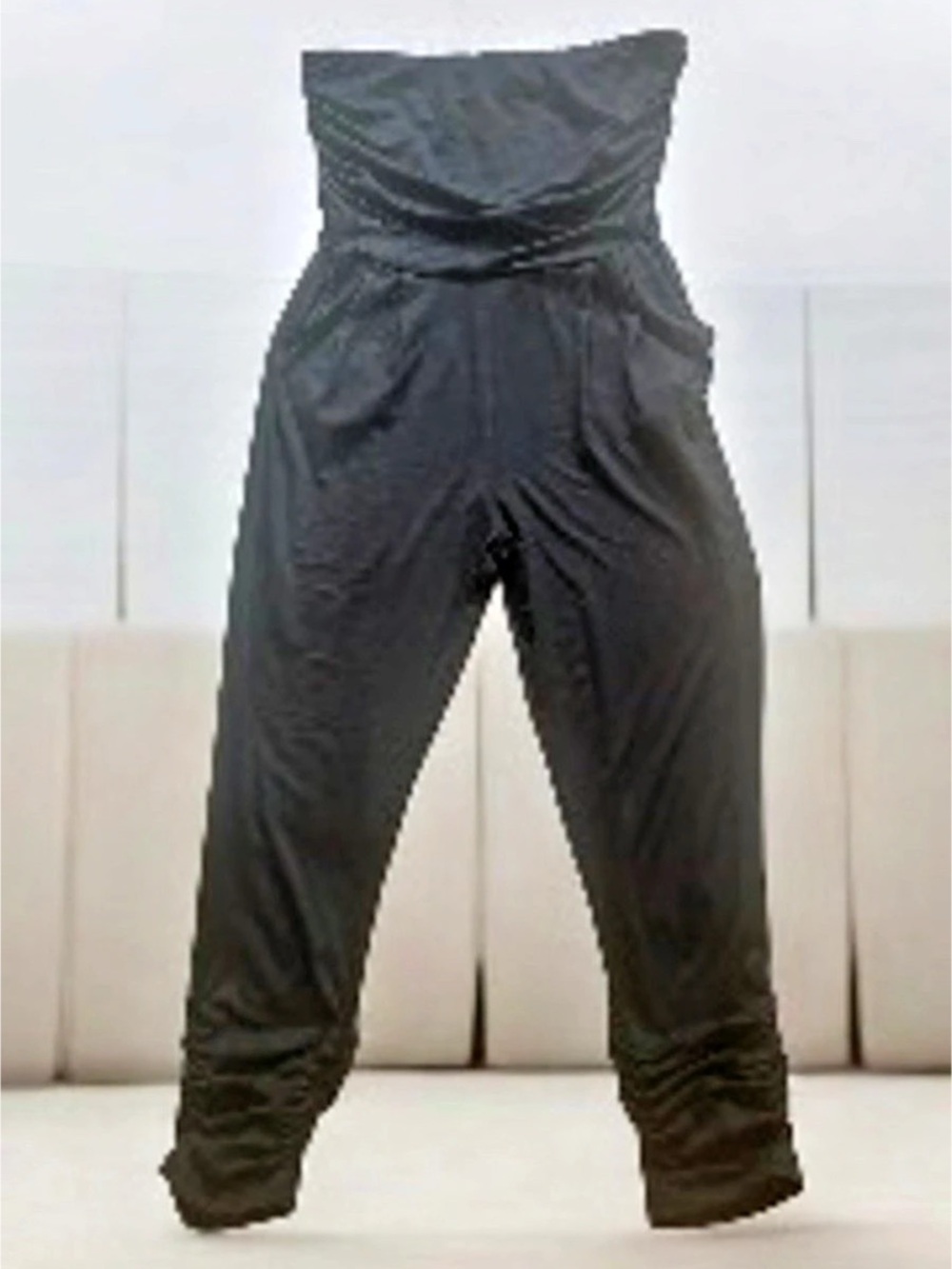 🔥2/$20🔥Black Ruched Strapless Jumpsuit